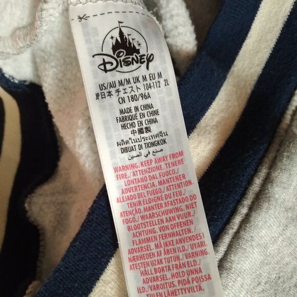 Disneyland Mickey Mouse Chenille Embroidered Hoodie Sweatshirt - Picture 5 of 9